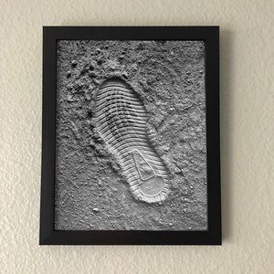 Adidas Yeezy Boost on the Moon Wall Art